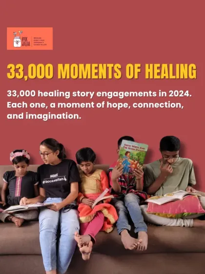 Our impact is measured in moments of healing and hope. In 2024 alone, we created over 33,000 healing story engagements. This isn't just a number; it represents thousands of instances of comfort, connection, and newfound imagination for children in need.