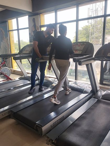 Gait analysis on a treadmill is a part of our curriculum. We teach trainers how to assess a client's walking and running patterns to identify imbalances.