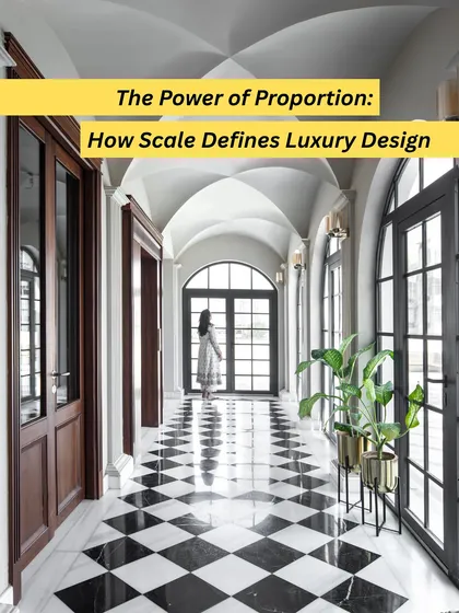 This series explores the power of proportion in luxury design. True sophistication lies in balance, where the scale of every element feels intentional and harmonious.