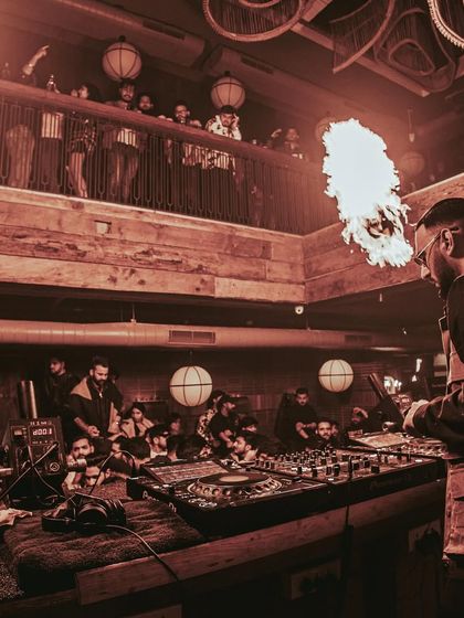 The road to success is under construction, but I drove all over the traffic cones. Shots from a fiery night at Da Bodega.