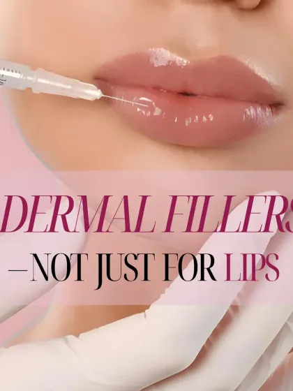 Dermal fillers have many uses, but lip enhancement remains one of the most popular. This image captures the precision required to sculpt and define the lips.