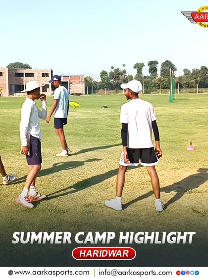 A group of students at the Haridwar summer camp, learning and growing together as a team.