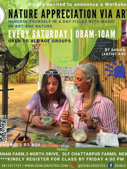 Art meets nature in our creative workshops. Here, you can let the beauty of the farm inspire you, whether you're painting with natural pigments or shaping clay with your hands. It's a space for all ages to create and connect.