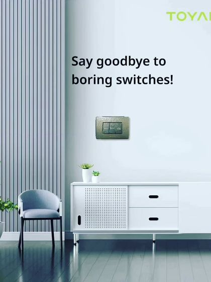 Say goodbye to boring switches. We provide stylish alternatives like this textured switch from Toyama that adds a design element to your wall.