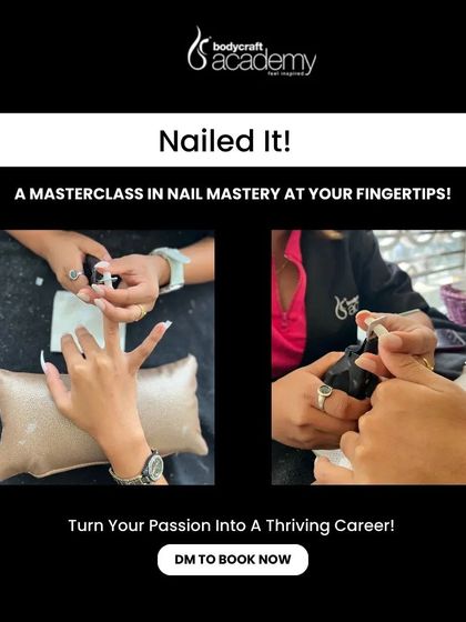 An invitation to our "Nailed It!" masterclass, a session designed to help nail artists turn their passion into a thriving career.