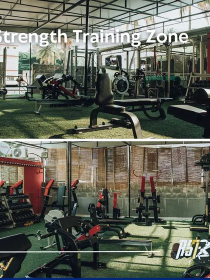 A closer look at our Strength Training Zone, highlighting the variety of equipment available for athletes to perform everything from heavy compound lifts to isolated accessory work.