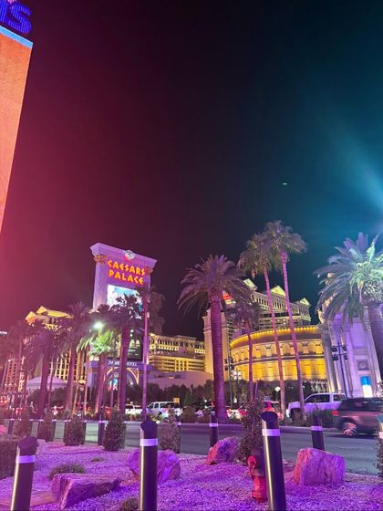 The flashing lights of the Las Vegas strip. This photo captures the excessive, consumerist, and absolutely fabulous energy of one of my favorite cities.
