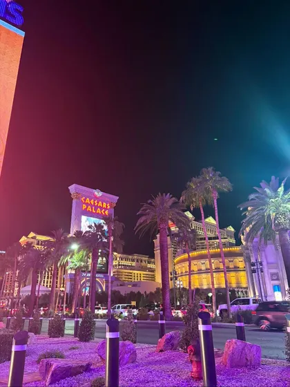 The flashing lights of the Las Vegas strip. This photo captures the excessive, consumerist, and absolutely fabulous energy of one of my favorite cities.