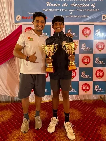 Another coach from our team celebrating Rishikesh's double crown victory.
