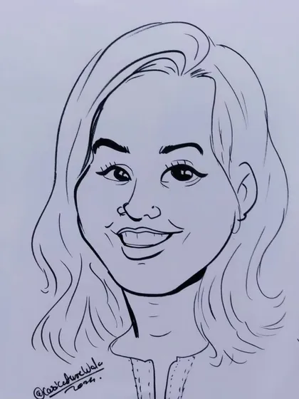 A caricature of a random girl I saw on Instagram. I'm always looking for new faces to practice on.