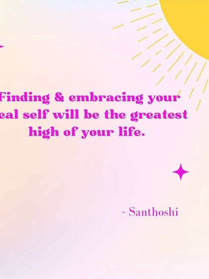 Finding and embracing your real, authentic self will be the greatest high of your life. Prioritize progress over perfection and be you.