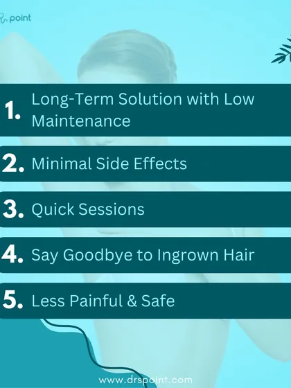 If you're still deciding, here are five key reasons to choose laser hair reduction. It's a low-maintenance, long-term solution with minimal side effects and quick, safe sessions.