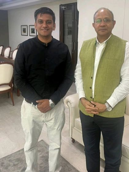 Meeting with former Deputy National Security Adviser, Ambassador Pankaj Saran. We discussed evolving security challenges and the role of legal professionals in contributing to national security goals.