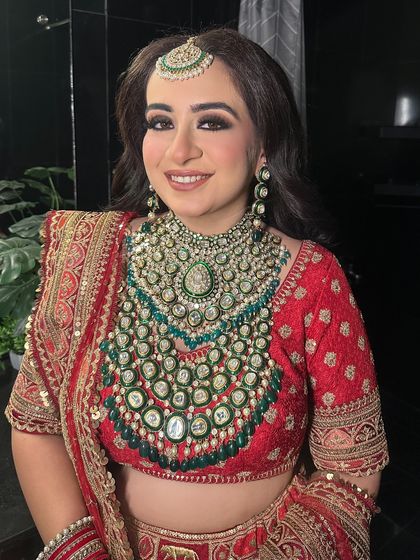 Ankit Malik - Bridal Makeup and Hair Styling Timeless Red & Maroon Brides photo 24