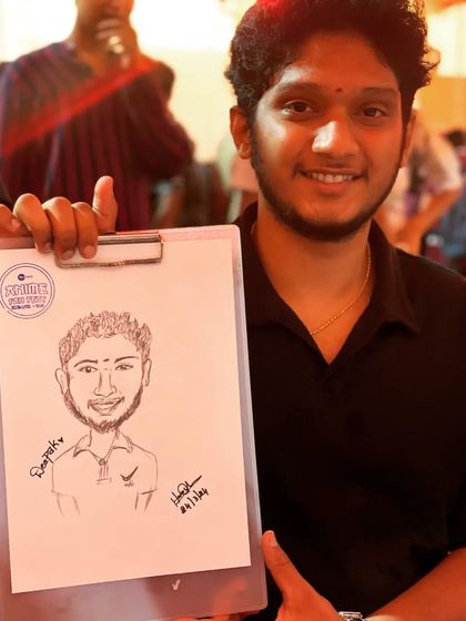 Another photo of Deepak, a happy client from the anime event.