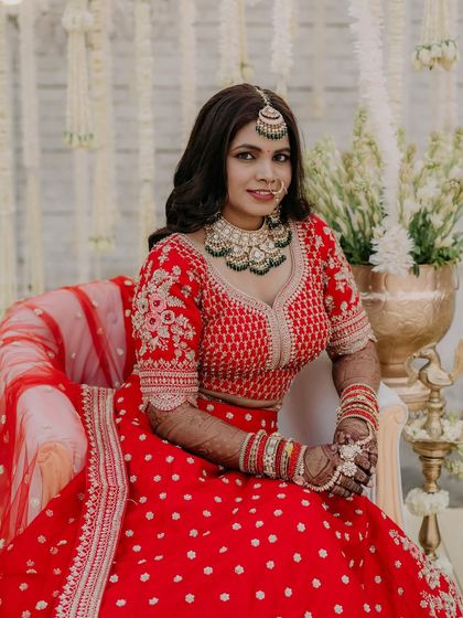 Timeless Red Lehenga Brides photo 23