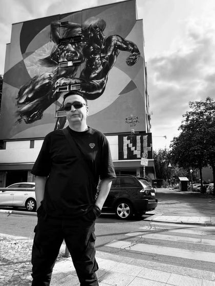 A photo from Berlin, used to promote my "Set Me Free EP." The city's raw energy is a huge inspiration for my peak-time techno tracks.