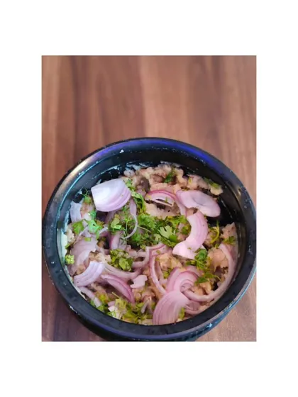 This is Eromba, a traditional Manipuri dish. It's made by mashing boiled vegetables with fermented fish and a lot of chilli. It has a very strong and unique flavour.