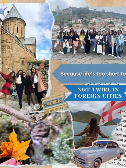 Life's too short to not twirl in foreign cities. This collage captures the carefree spirit of our Georgia trip, blending adventure with beautiful, spontaneous moments.