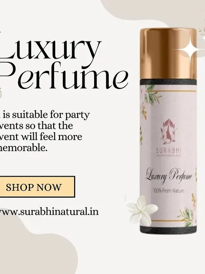 Make your events more memorable with our Luxury Perfume. It's a beautiful, natural fragrance suitable for any party or special occasion.
