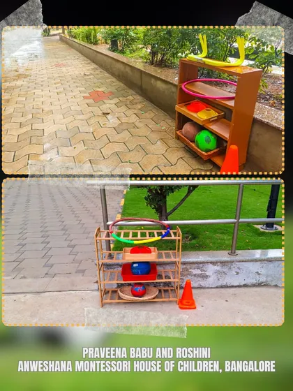 What does a Montessori Sports prepared environment look like? This setup at Anweshana Montessori shows how simple, age-appropriate materials can be organized to support coordination, independence, and teamwork.