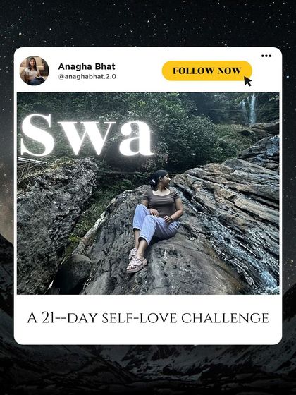 To help you build consistency, I run community challenges like SWA, my 21-day self-love challenge. It's a commitment of just 10 minutes a day to focus on yourself, with daily prompts and guidance from me.