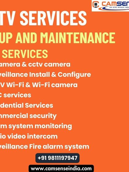This graphic outlines the full scope of my CCTV and security services. From installing and configuring IP and Wi-Fi cameras to providing annual maintenance contracts (AMC) and integrating alarm systems, I handle all aspects of residential and commercial security to ensure your setup works flawlessly.