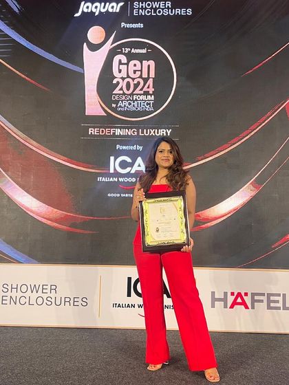Holding the iGen Top 50 under 40 award. This honor reinforces my commitment to delivering design excellence, whether it's a modern office interior, a unique boutique store layout, or any other branded commercial space.
