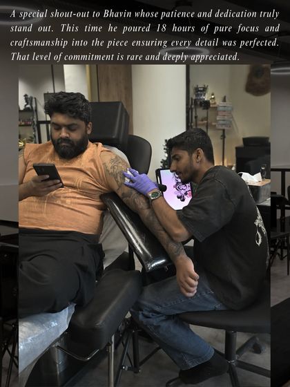 "A special shout-out to Bhavin whose patience and dedication truly stand out. This time he poured 18 hours of pure focus and craftsmanship into the piece." 