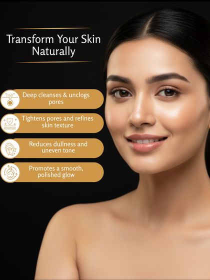 The benefits of my Mini Facial Kit include deep cleansing, tightening pores, reducing dullness, and promoting a smooth, polished glow.