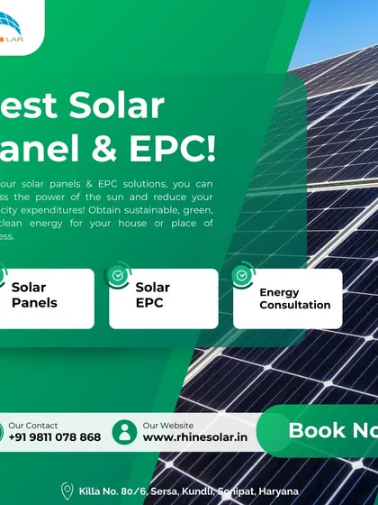 I offer the best solar panel and EPC solutions. My team helps you harness the power of the sun to obtain sustainable, green, and clean energy for your house or place of business.