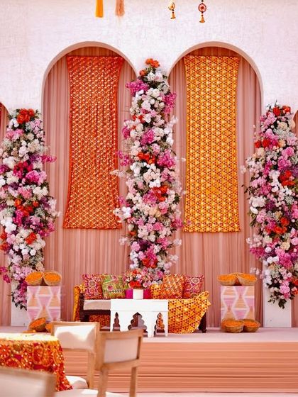 Wedding Decor Company - Wedding Event Design & Decor Radiant Haldi & Mehendi Celebrations photo 40