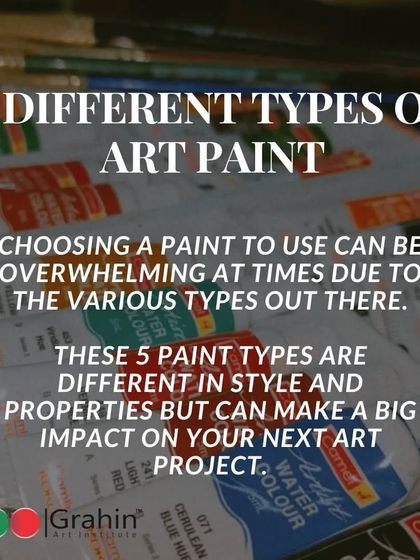 Choosing the right paint can feel overwhelming, so we help our students understand the options. This series explores five different types of art paint, each with unique properties that can impact your artwork.