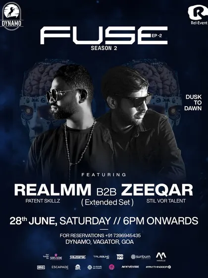 The poster for my B2B extended set with Zeeqar in Goa. These special extended sets allow us to dig deeper into our collections and create a real journey.