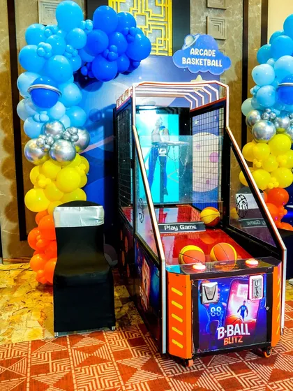 Bring the excitement of the arcade to your party with our classic basketball shootout game. It's a hit with both kids and adults, sparking friendly competition and high-energy fun.