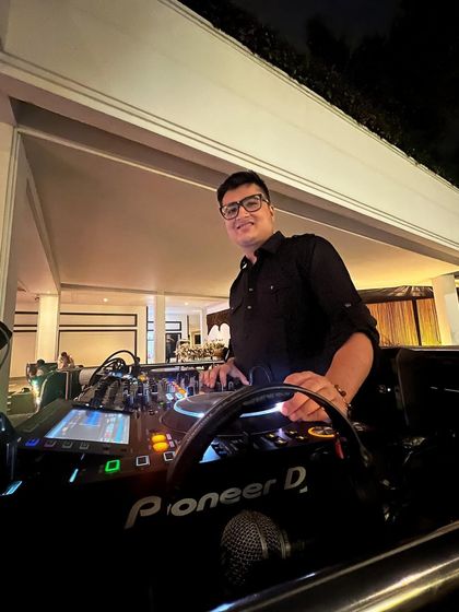 My setup for a Baraat at a destination wedding in Bangkok. The party continues, no matter the location.