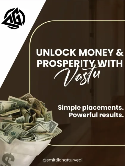 Unlock money and prosperity with Vastu. My approach focuses on simple placements and remedies that deliver powerful, tangible results in your financial life.