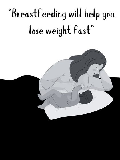 The idea that "Breastfeeding will help you lose weight fast" puts so much pressure on new moms. It works for some, but for many others, the body holds onto fat. Let's be kind to ourselves.