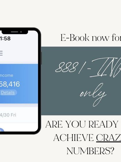 Are you ready to achieve crazy numbers? My money manifestation e-book is available now for just 888 INR. It's a small investment for a major shift in your financial freedom.