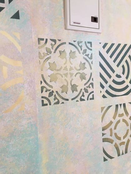 Artstore65 - Textured Wall Finishes Stencil Accent Walls photo 10