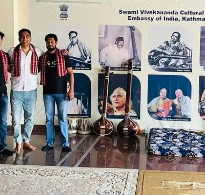 With my team at the Swami Vivekananda Cultural Centre. Swami ji's teachings are the foundation of my work, and being in a space dedicated to him was truly inspiring.