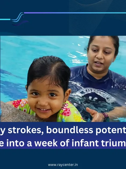 "Tiny strokes, boundless potential." This captures the spirit of my infant swim program, focusing on early water comfort and building a foundation for a lifetime of safe swimming.