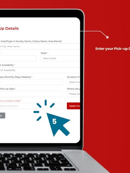 Finally, just enter your pickup details. Let me know the address and when you want my team to arrive. After that, you can just relax and let me handle the rest.