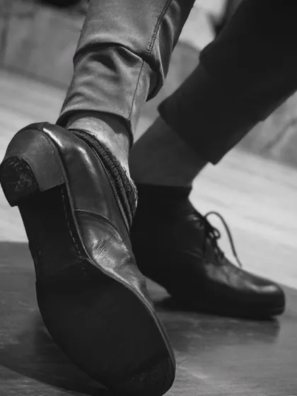 A series of artistic shots focusing on the essential tools of my craft: the Flamenco shoes. Each pose highlights the form, function, and character of the 'zapatos' that create the music.