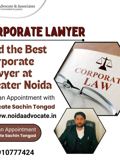 If your business is based in Greater Noida, you need a Corporate Lawyer who understands the local landscape. I provide specialized legal services to help your company thrive and remain compliant.