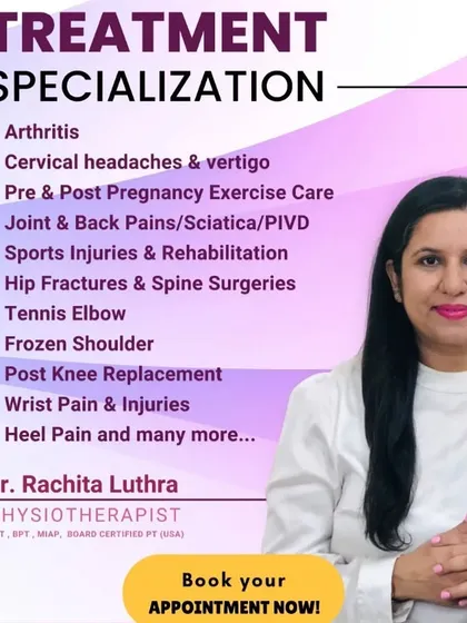 I specialize in a wide range of conditions, from arthritis and sports injuries to specific care for mothers. My expertise in Pre & Post Pregnancy Exercise Care ensures you get the right support for your body during this transformative time.