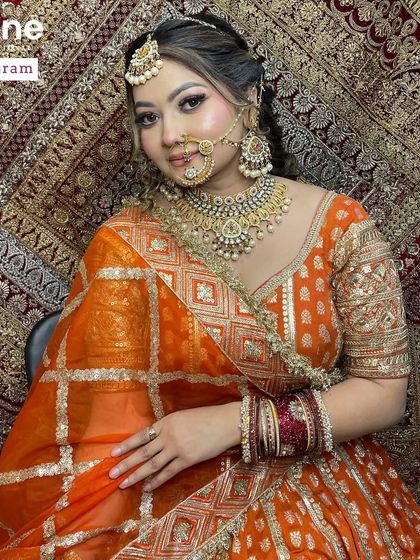 This image shows how to balance a bright outfit with makeup that is both glamorous and refined. Color theory is a fundamental part of my makeup curriculum.