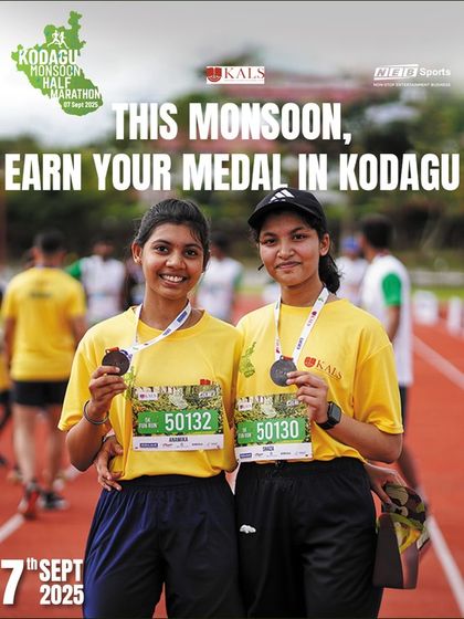 This monsoon, earn your medal in Kodagu. Join us for an unforgettable adventure and take home this well-deserved prize.