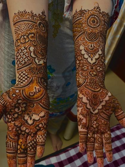 Mehendi Art by Nishat - Mehndi (Henna) Artistry Elaborate Bridal Henna photo 48