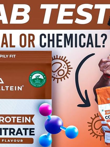 Thumbnail for my lab test video on Naturaltein's Whey Protein Concentrate. Natural or chemical?